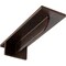 Ekena Millwork Heaton Hidden Support Steel Bracket w/ 6" Support Depth, Antiqued Copper 3"W x 10"D x 2"H BKTM03X10X02HEACO - alternate 1